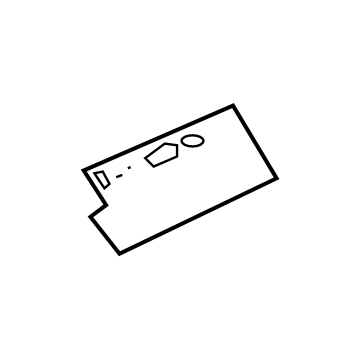Ford HC3Z-2552166-C Lower Bracket, Passenger Side HC3Z-2552166-C Ford Lower Bracket, Passenger Side Illustration 1 of 1