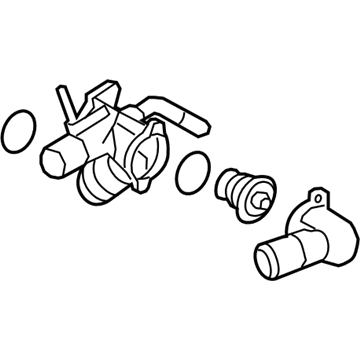 Ford 7T4Z-8A586-B Connection Water Outlet