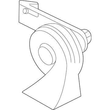Ford 2W7Z-13800-BA Horn And Bracket Assembly