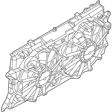 Ford BL3Z-8C607-B Motor And Fan Assembly - Engine Cooling