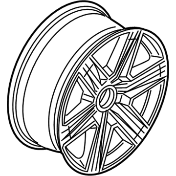 Ford JL3Z-1007-C Wheel, Alloy JL3Z-1007-C Ford Wheel, Alloy Illustration 1 of 1