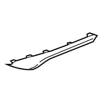 Ford LB5Z-17C830-ADPTM Molding - Bumper Bar LB5Z-17C830-ADPTM Ford Molding - Bumper Bar Illustration 1 of 1