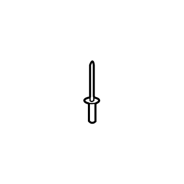 Ford -W708888-SAA Wheel Opening Molding Rivet, Beige, Front -W708888-SAA Ford Wheel Opening Molding Rivet, Beige, Front Illustration 1 of 1