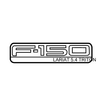 Ford 4L3Z-16720-JA Nameplate, Front 4L3Z-16720-JA Ford Nameplate, Front Illustration 1 of 1