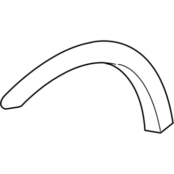 Ford 4L3Z-16038-BAA Wheel Opening Molding, Gray, Front Passenger Side 4L3Z-16038-BAA Ford Wheel Opening Molding, Gray, Front Passenger Side Illustration 1 of 1