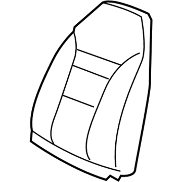 Ford BC2Z-1666600-HA Cover Assembly - Rear Seat Back