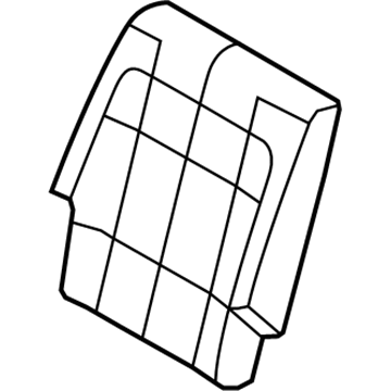 Ford DA8Z-7466600-AB Cover Assembly - Rear Seat Back