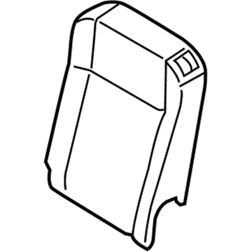 CK4Z-9966801-P Ford Seat Back Pad, Rear Center Outer Driver Side Illustration 1 of 1