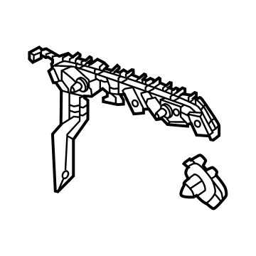 PR3Z-17D942-C Ford Bracket - Bumper Mounting Illustration 1 of 1