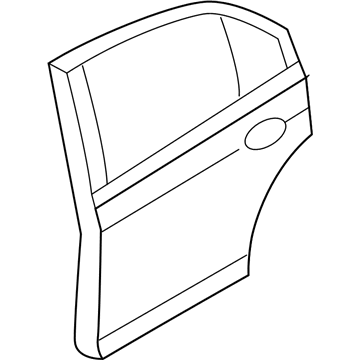 Mercury 9E5Z-5424630-A Door Assembly - Rear - Left