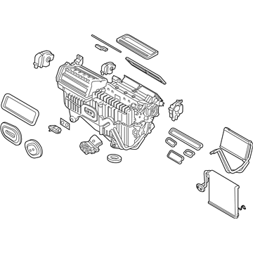 Ford K2GZ-19B555-AE Evaporator And Housing Assembly