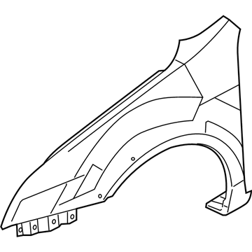 Mercury 6E5Z-16005-AA Fender Assembly - Front