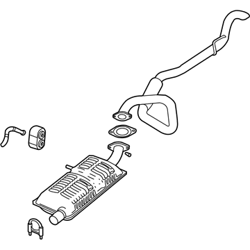 Ford 6W7Z-5230-BB Muffler Assembly - Front