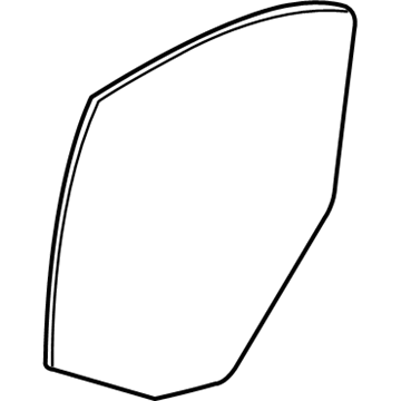 Lincoln XW4Z-5425712-AA Glass - Rear Door