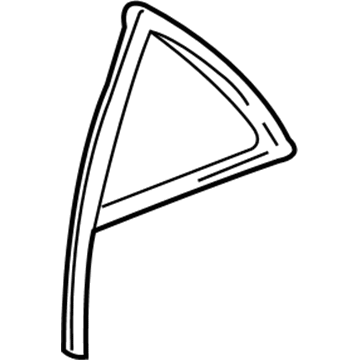 Lincoln XW4Z-5426870-CA Glass - Door