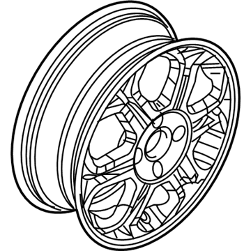 Ford 8S4Z-1007-F Wheel, Alloy 8S4Z-1007-F Ford Wheel, Alloy Illustration 1 of 1