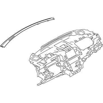 Lincoln EJ7Z-78045G66-BD Extension - Dash Panel