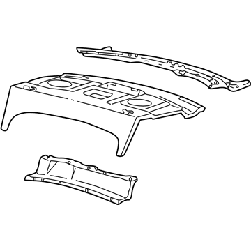 Lincoln XW4Z5446506AA Panel Assembly - Package Tray