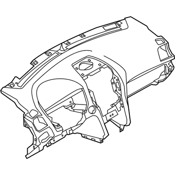 Ford FB5Z-7804320-DA Instrument Panel FB5Z-7804320-DA Ford Instrument Panel Illustration 1 of 1