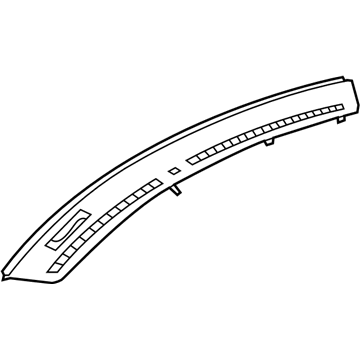 Ford FB5Z-78044E82-CB Defroster Grille, Front FB5Z-78044E82-CB Ford Defroster Grille, Front Illustration 1 of 1