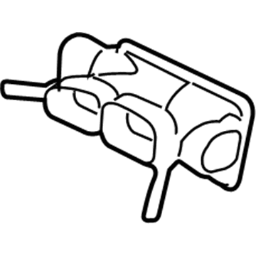 Ford XW4Z-19B680-EA Duct Assembly, Front Center XW4Z-19B680-EA Ford Duct Assembly, Front Center Illustration 1 of 1