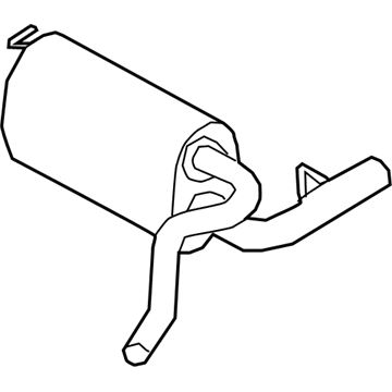 Ford KV6Z-5230-B Muffler Assembly - Centre And Rear