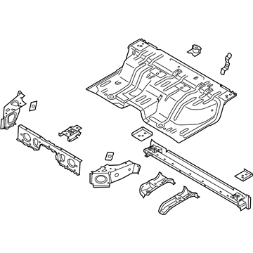 Ford KB3Z-2610020-A Extension - Floor Side Reinforcement