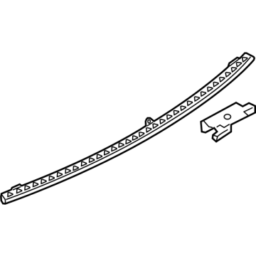 Ford JL1Z-78423A20-BB Upper Molding, Rear JL1Z-78423A20-BB Ford Upper Molding, Rear Illustration 1 of 1