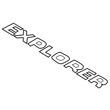 Ford 1L2Z-7842528-BA Name Plate