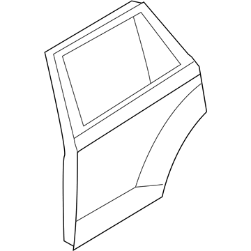 Lincoln 7T4Z-7824630-A Door Assembly - Rear Less Hinges