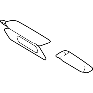 Lincoln 3L7Z-7804104-AAA Visor Assembly - Sun