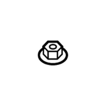 -W716146-S439 Ford Tank Strap Nut Illustration 1 of 1