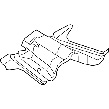 Ford G1FZ-9A032-B Heat Shield G1FZ-9A032-B Ford Heat Shield Illustration 1 of 1