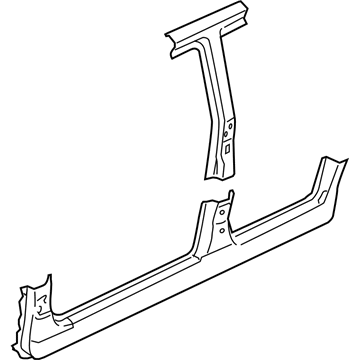Mercury YL8Z-78211A11-BA Pillar Assembly - Center B Pillar