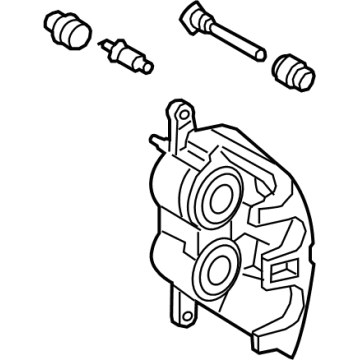 Ford NL3Z-2B120-A Caliper Assembly - Brake - Less Pad