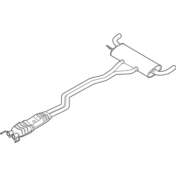 Ford K2GZ-5230-P Muffler Assembly - Rear