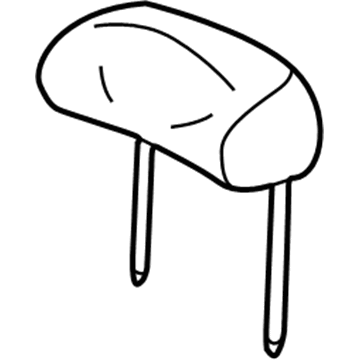 Mercury YF4Z54611A08AAB Headrest Assembly - Front Seat