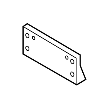 KA1Z-17A385-AA Ford License Bracket, Front Illustration 1 of 1