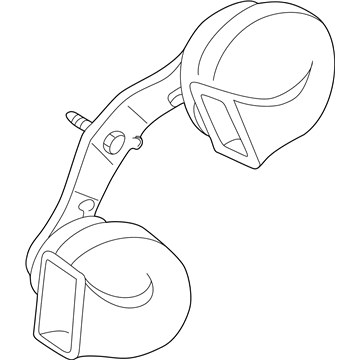 Mercury 3F2Z-13832-AA Horn And Bracket Assembly