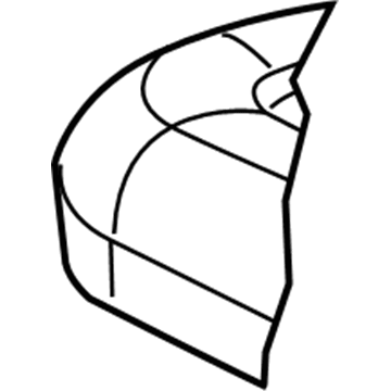 2L1Z-7863840-AS Ford Seat Cushion Pad, Rear Center Illustration 1 of 1
