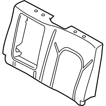 Ford FL3Z-1666801-D Seat Back Pad, Rear Driver Side FL3Z-1666801-D Ford Seat Back Pad, Rear Driver Side Illustration 1 of 1