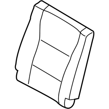 Ford GL3Z-1666600-EH Seat Back Cover, Rear Passenger Side GL3Z-1666600-EH Ford Seat Back Cover, Rear Passenger Side Illustration 1 of 1