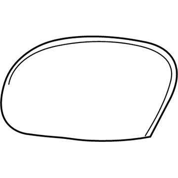 Ford 6L8Z-17K707-A Glass Assembly - Rear View Outer Mirror