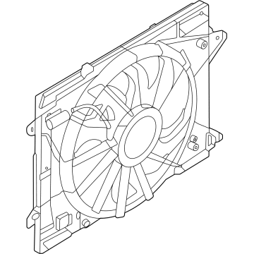 Ford LX6Z-8C607-B Motor And Fan Assembly - Engine Cooling