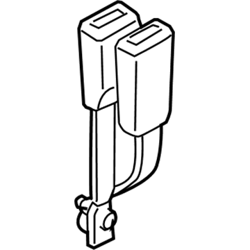 Mercury 1L2Z-7860045-BAA Buckle Assembly - Seat Belt