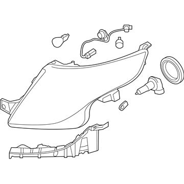 Ford DB5Z-13008-G Headlamp Assembly