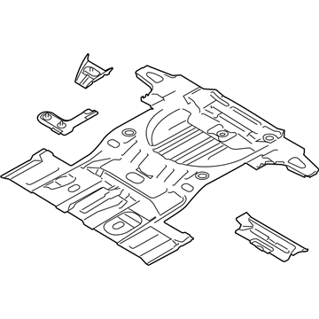 Ford BT4Z-7811215-A Pan Assembly - Floor