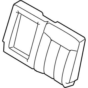 Ford DC3Z-2666601-JA Cover Assembly - Rear Seat Back