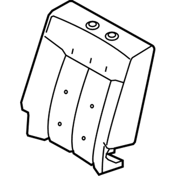 Ford BC3Z-2666800-B Seat Back Pad, Rear Passenger Side BC3Z-2666800-B Ford Seat Back Pad, Rear Passenger Side Illustration 1 of 1