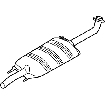 Mercury 9L8Z-5230-G Muffler Assembly - Front